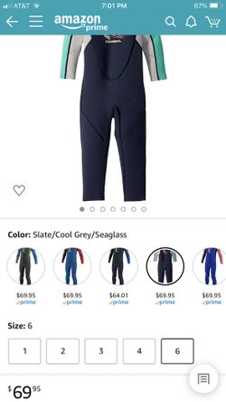 New O’Neill toddlers wetsuit, size 6.