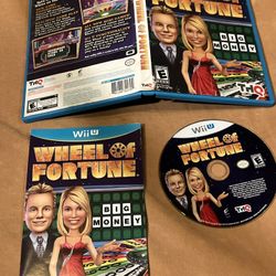Wheel Of Fortune (Nintendo Wii U, 2012) Authentic Complete CIB