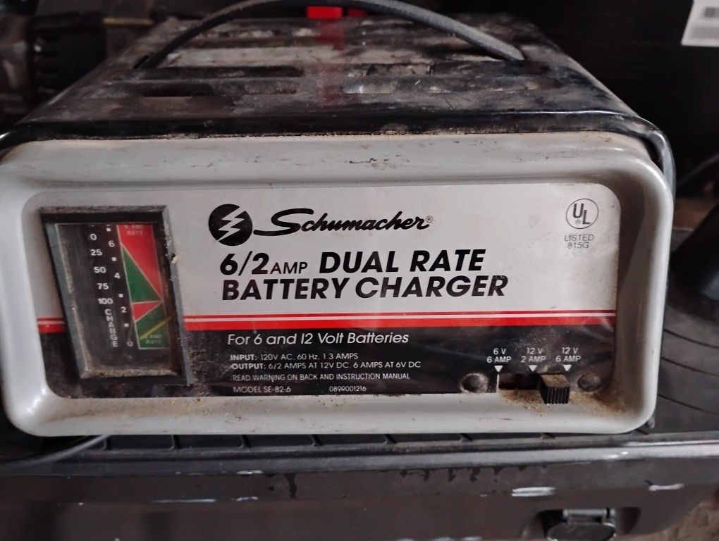 Battery Charger Handles 6 & 12 Volt