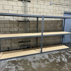 Garage Shelving 72 in W x 24 in D Boltless Shed Storage Shelves Heavy Duty Stronger Than Homedepot And Lowes Delivery Available