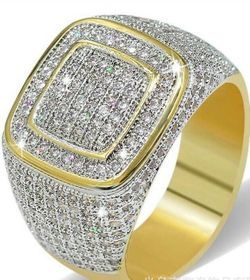 *NEW ARRIVAL* White Sapphire Pave Ring Jewelry SZ 6/7/8/9/10 *See My Other 800 Items*