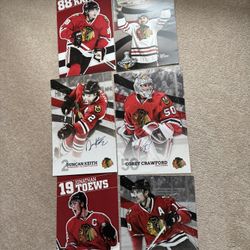 Chicago Blackhawks SIGNED POSTERS- Kane, Toews, Keith, Sharp, & Bolland