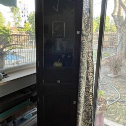 Tall Standing Narrow Shelf Storage 
