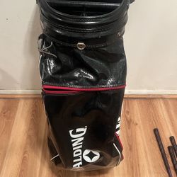 Spalding Top-Flite vintage golf bag black and red bag