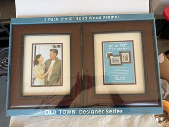 Old Town Designer Series 8x10 Solid Wood Frames 2-Pack