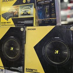 12 " KICKER SUBWOOFER AMPLIFIER Kicker  package Deals 