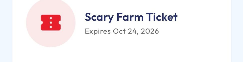 2 Scary Farm Tickets for today