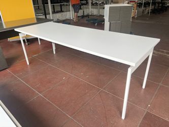 Large 7' White Tables - Knoll