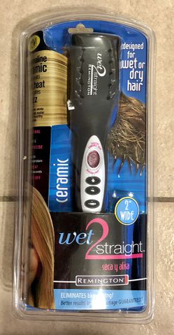 Remington Wet 2 Straight (2” Wide) Wet/Dry Ceramic Hair Straightening Iron