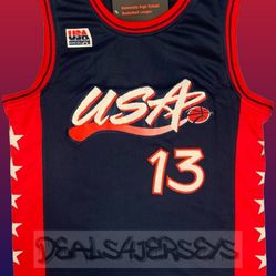 Shaq O'Neal USA NBA Jerseys 