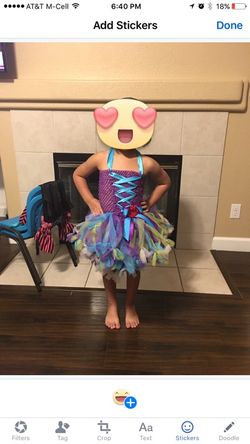 Ariel inspired custom Tutu.