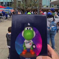 Yoshi Dodger bobblehead