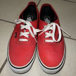 Vans Authentic Red Size10 Mens