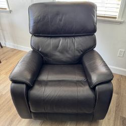 Leather Power Glider Recliner