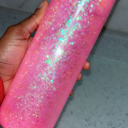 Glass Glitter Tumbler Cup