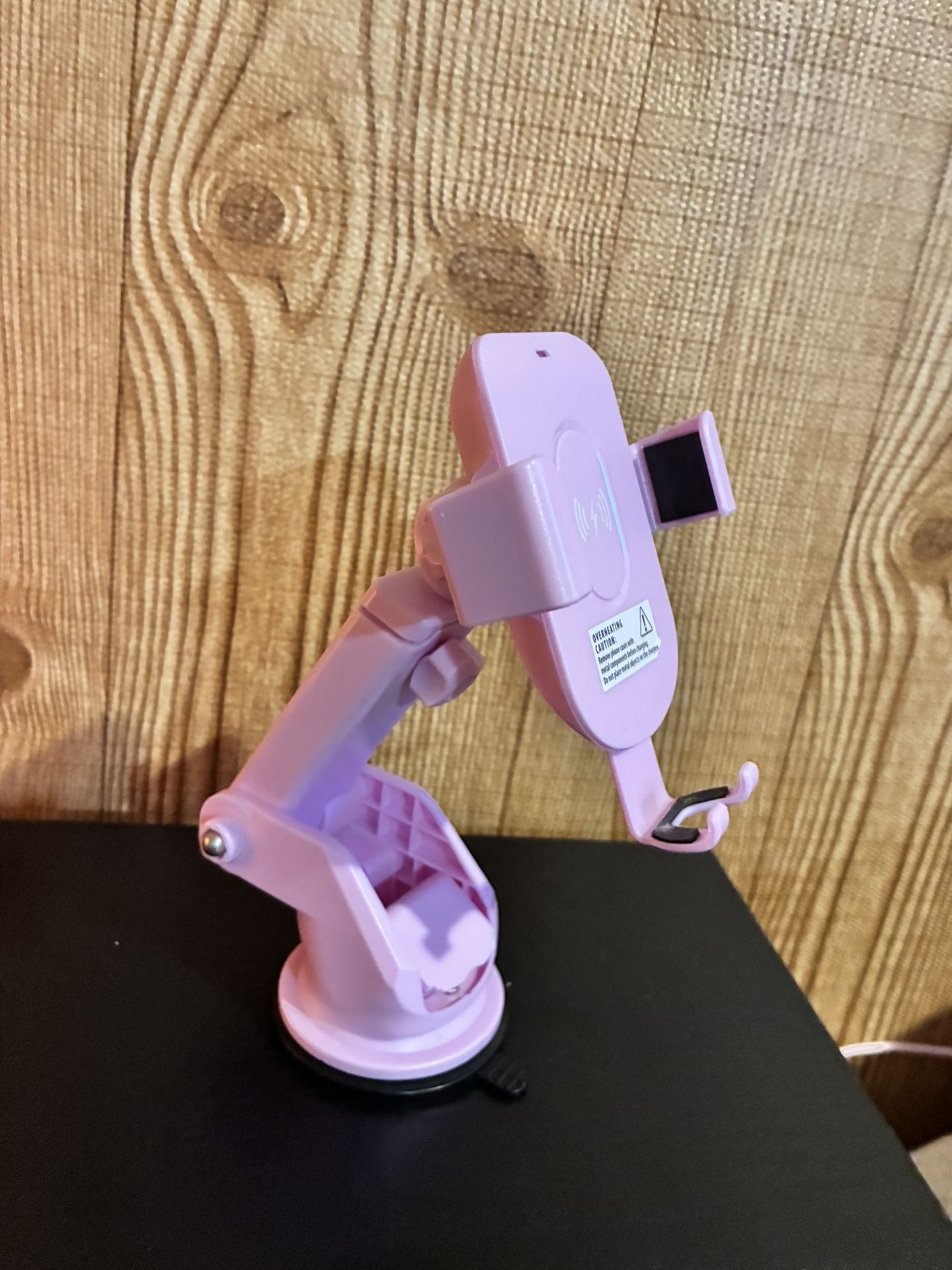 Pink Suction Smartphone Holder Charger