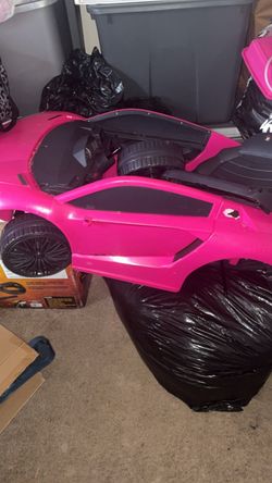Pink toy car
