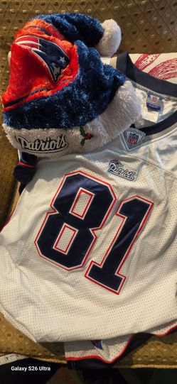Vintage Randy Moss 81 Patriots NFL Reebok FL Jersey Size 50 2XL T Shirt & Gift