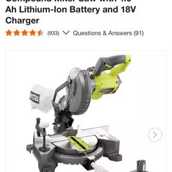 Power tools, Ryobi Miter Saw