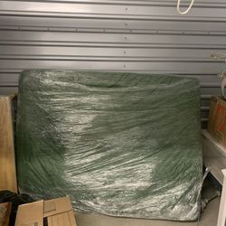 Free Full Size Mattress With Satin Sage Green Sheet