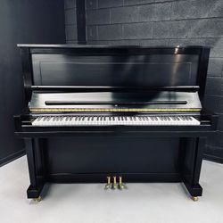 Steinway Model K 52" Ebony Satin Upright Piano