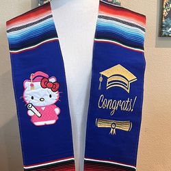 Hello Kitty Zarape/Sash Graduation