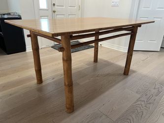Beautiful Bamboo Dining Table And 6 Chairs