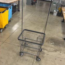 R&B Laundry Cart With Double Bar