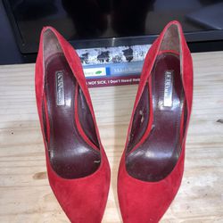 Red Closed Toe Heels 