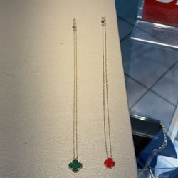 Van Cleef Inspired Chains Real 10k Gold