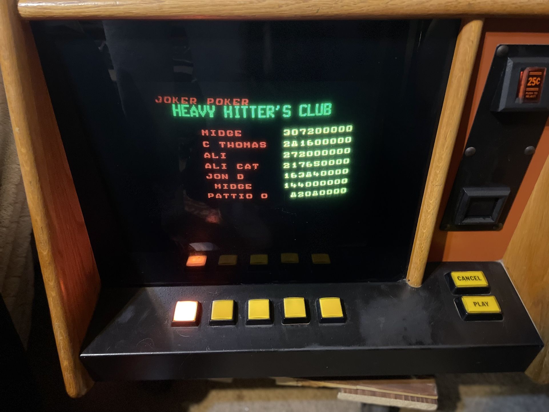 VINTAGE 1983 Merit House Of Cards Arcade Game