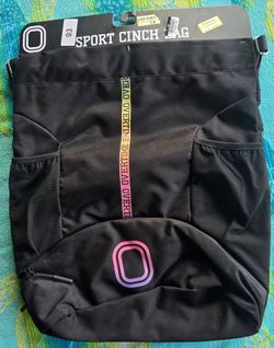 Overtime Black Sport Cinch Bag w/ Gradient Details