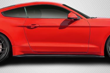 Blemished 2015-2023 Ford Mustang Carbon Creations KT Side Skirt Rocker Panels - 2 Piece