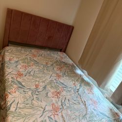 Full pink bed