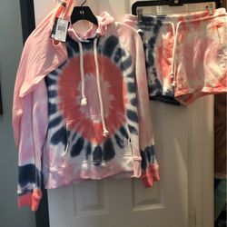 3pcs Sets Sweatshirt  Shorts &Onzie Sleeveless Shirt.