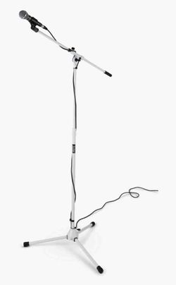 OnStage MS7801W Euro-Boom Mic Stand - White