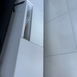 White TV console / media cabinet