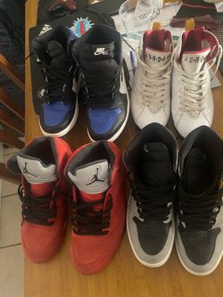 4 Pairs Jordan Nike High-Top Sneakers Bundle