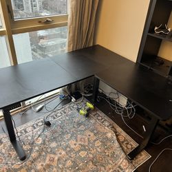 Electric Standing L-shaped desk