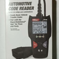Hyper Tough HT100 Code Reader, 1996 & Newer OBD2 Vehicles, Free Fix & Part Recommendations