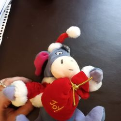 Disney Santa Eeyore Stuffed Animal Plush 