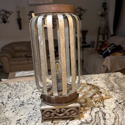 Galvanized Metal Lamp Very  Petty 