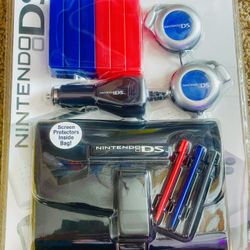 Vintage Nintendo DS Starter Kit Brand New Headphones Cases Stylus BD&A