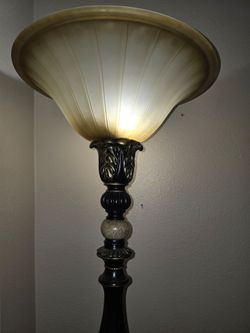 Lamp with on / off switch with your foot.