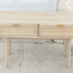32" Console Table Blonde