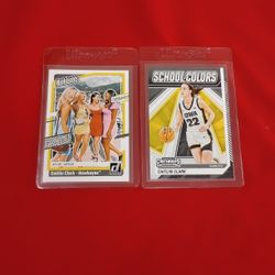 2 Caitlin Clark Basketball Cards 2024 Panini #SC2 & #H14