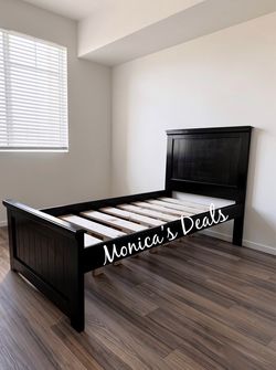 Twin Solid Wood Bed Frame $320