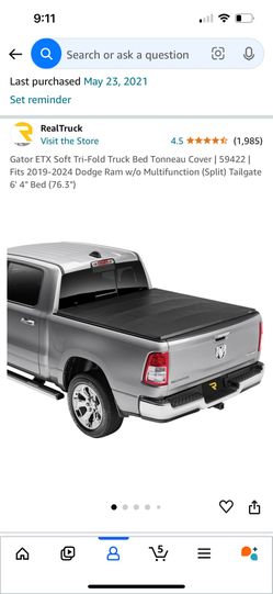 Gator X Truck Bed Cover For Ram With 6.3 Bed