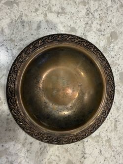 Vintage Rare Marion Saddle Club Ocala, Fl 1968 Unknown Metal Bowl/trophy 7.5”