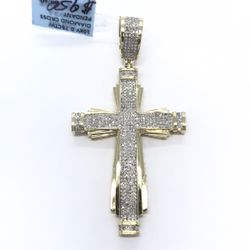 Diamond Cross Gold 10K New 